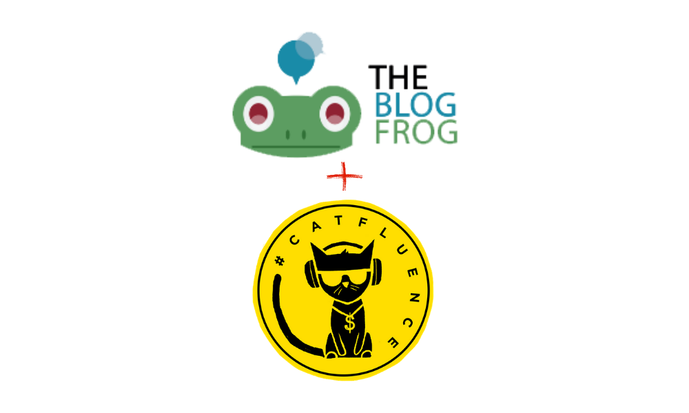 catfluence and the blog frog logos